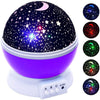 LED Night Light Projecting Star and Moon Sky Rotating Lamp for Children Bedroom - Ver son