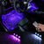 4pcs Car LED Sound Voice Control Laser Lamp