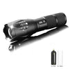 Led flashlight Ultra Bright torch waterproof Zoomable 18650 Battery  and Rechargeable Flashlight - Ver son