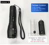 Led flashlight Ultra Bright torch waterproof Zoomable 18650 Battery  and Rechargeable Flashlight - Ver son