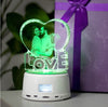 Custom Love Crystal Color Photo Frame LED Night Light MP3 Bluetooth Music Box - Ver son