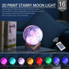 16 Colors Night Light 3D Print Star Moon Lamp for  Home Decoration - Ver son