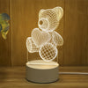 New Acrylic The neon lights 3D stereo Night light Small table lamp - Ver son