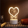 New Acrylic The neon lights 3D stereo Night light Small table lamp - Ver son