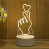 New Acrylic The neon lights 3D stereo Night light Small table lamp - Ver son