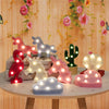 Cartoon Night Lights Unicorn/Flamingo/Cactus/Pineapple/Cloud/Star/Shell/Heart LED Table Lamp For Children's Bedroom Decoration - Ver son