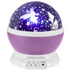 LED Night Light Projecting Star and Moon Sky Rotating Lamp for Children Bedroom - Ver son
