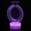 USB Battery Acrylic Night light 3D Desk lamp - Ver son