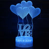 USB Battery Acrylic Night light 3D Desk lamp - Ver son