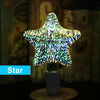 3D Colourful Star LED Edison Bulb E27 220V Lamp Decoration - Ver son