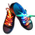 1 pair 1.2m LED Nylon Shoelaces Strip Light Waterproof Fashionable Sport Shoe Laces